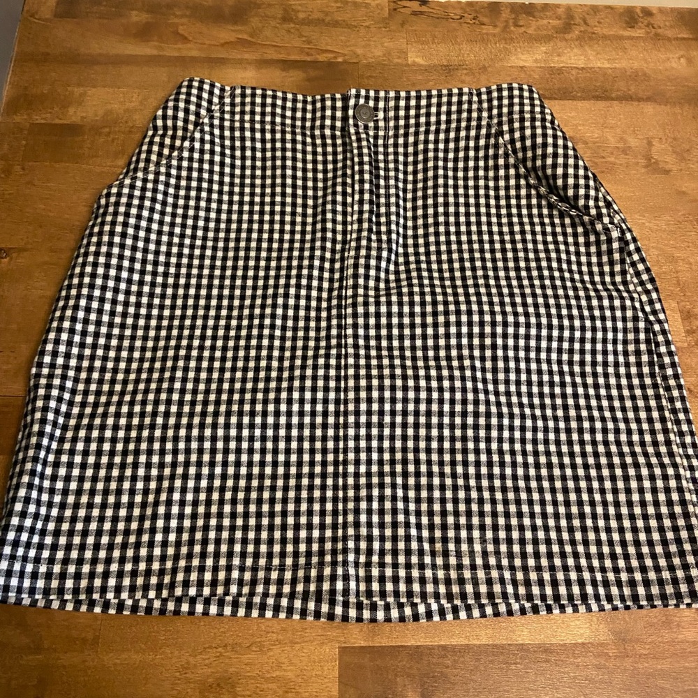 Hollister High Waisted Checkered Skirt
